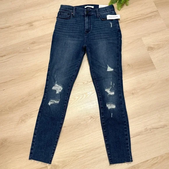 PACSUN Virgil High Waisted Jeggings Medium Wash Jeans NWT Sz 27 - Picture 4 of 16